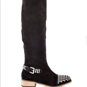 Kelsi Dagger Brooklyn River Studded Suede Boots